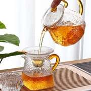 玻璃茶具套装整套家用茶盘功夫泡茶器办公花茶壶公道杯茶杯小套组