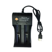 双槽26650/18650/16340/14500锂电池多功能USB万能充电器3.7V双充