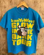 kanyewest夜光巡演之旅高街美式复古重磅纯棉圆领，打底衫短袖t恤