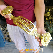 纯铜风水摆件铜如意算盘铜，算盘精打细算装饰道具，古玩铜器收藏