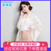 外搭宽松大码针织小披肩女中长款蝙蝠长袖冰丝开衫纯色空调衫外套