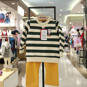 韩版allolugh男女童套装阿路和如2024冬款童装加绒套装762裤子