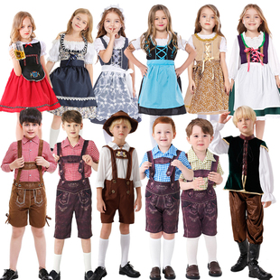 德国啤酒服装幼儿园，团体演出服国际文化节表演服巴伐利亚服装