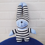 手工布艺diy创意兔子成品娃娃，公仔玩偶礼物纯手工制作成品