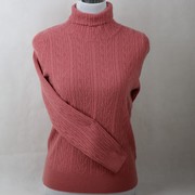 春竹2023冬季女式打底自由领羊毛衫，高领毛衣针织双翻领线衣