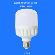 低压led灯泡12V24V36V伏交流E27螺口直流电瓶冷库防水机床工作灯