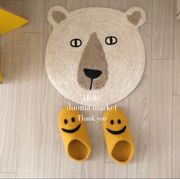 88  韩国代. 手工编织地垫地毯坐垫餐椅垫 创意可爱动物造型
