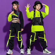 儿童街舞走秀潮服男童爵士舞嘻哈hiphop炫酷舞台演出服套装
