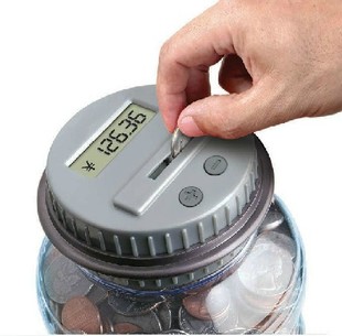 超大码第二代智能理财罐，存钱罐创意透明水桶储蓄罐超会自动计数