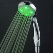 led七彩发光花洒，大号淋浴洗澡专用手持喷头自动发光