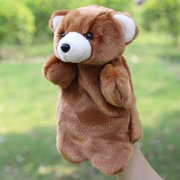 大号儿童动物手套小熊安抚玩偶 棕熊手偶玩具早教亲子生日礼物