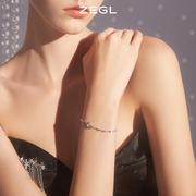 ZEGL设计师925纯银星月手链女生轻奢小众精致闺蜜手饰品生日礼物