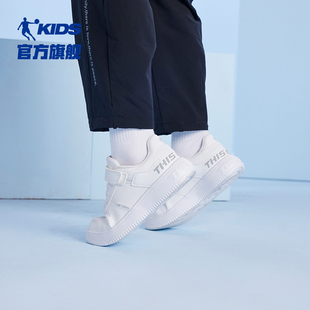 中国乔丹童鞋儿童小白鞋男童板鞋低帮冬季款中大童鞋子女童运动鞋