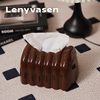 lenyvasen创意巧克力陶瓷纸巾盒，餐巾纸收纳盒装饰品，设计感抽纸盒