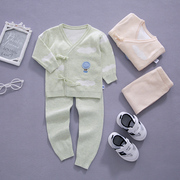 婴儿毛衣套装男新生儿线衣开衫针织衫宝宝春秋装衣服女外套0--1岁