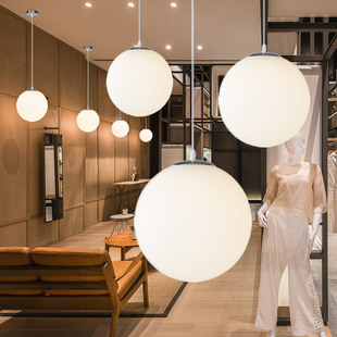 简约现代吧台服装店餐厅圆球，泡泡吊灯过道，灯创意个性球形橱窗灯具