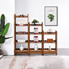 红木鸡翅木书架置物架实木，中式多层落地卧室储物架超窄缝儿童书柜
