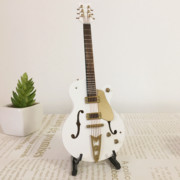 可刻字手工木制电贝司电吉他，模型西洋乐器模型摆件圣诞节生日礼物