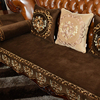 欧式沙发垫高端防滑奢华复古四季通用坐垫真皮美式沙发套罩定制