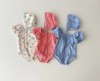 婴儿泳衣a类3夏季4-18个月女宝宝连体吊带游泳衣小童沙滩服5