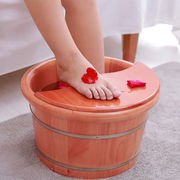 木盆洗脚盆木桶泡脚足浴橡，木桶家用大小号保温泡，小腿实木质泡脚盆