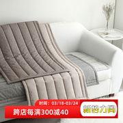 韩国全棉沙发垫防滑纯棉3人沙发垫绗缝夹棉组合现代简约飘窗垫