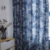 三月 中式古典窗帘中国风青花瓷日式半遮光卧室书房窗帘〈青花〉