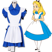 爱丽丝梦游仙境动漫cosplay爱丽丝女主女仆裙同款圣诞万圣节衣服