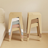 塑料餐椅家用加厚餐桌椅子现代简约可叠放凳子北欧创意客厅高凳子