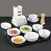 密胺餐具中式快餐店碗碟套装，自选快餐打菜碟食堂菜碟托盘餐厅商用