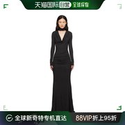 香港直邮潮奢 Blumarine 蓝色情人 女士灰色镂空连衣裙