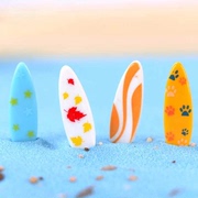 微景观工艺品DIY树脂地中海风格迷你冲浪板摆件 海景沙滩海滩配饰