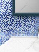 水晶冰裂玻璃贝壳马赛克游泳池水池鱼池厨房浴室卫生间背景墙瓷砖