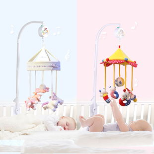 婴儿床铃布艺0-1岁宝宝床头，铃新生儿摇铃，安抚玩具婴儿床床挂