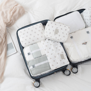 旅行收纳包套装行李箱衣服内衣整理袋子旅游便携分装包衣物收纳袋