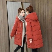 vv中长款羽绒棉服女韩版时尚，宽松棉袄冬装面包，服棉衣外套