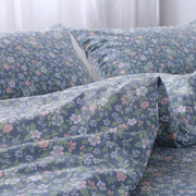 纯棉斜纹床单单件田园碎花被单1.2米1.5m1.8 2.0双人全棉床上用品