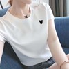 夏装chic纯棉白色上衣2024年短袖t恤女韩版超火半袖时尚T桖衫