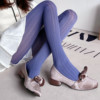 复古香芋紫色爱心镂空天鹅绒连裤袜 60D甜美少女气质紫色春秋丝袜