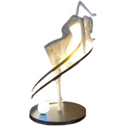 舞蹈女神创意人形雕塑落地灯设计感酒店大堂别墅客厅树脂立式台灯