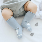 纯棉新生婴儿袜秋冬宝宝袜，松口无骨中筒儿童袜子0-1-3岁男女童袜