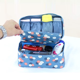 。 旅行多功能内衣收纳盒袜子文胸整理包袋化妆包有盖 带拎手