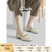 clarks其乐赛伦系列女鞋乐福，鞋春夏季链条单鞋，一脚蹬小皮鞋女