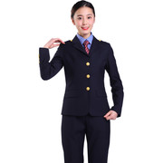 铁路新式路服春秋制服女士西装套装正装工作服式铁路局专用服装
