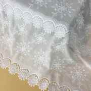 白色镂空牛奶丝棉布，刺绣时装婚纱公主裙，连衣裙夏装裙子服装布料