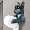 北欧创意动物纸巾架卫生间厕所卷纸筒壁饰墙饰置物架壁挂卷纸架