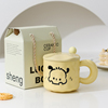 创意卡通奶呼呼陶瓷马克杯男女生情侣家用早餐牛奶杯办公室咖啡杯