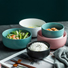 北欧碗饭碗创意家用汤碗大号陶瓷单个陶瓷碗沙拉碗小碗拉面碗餐具