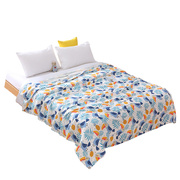 竹纤维盖毯毛巾被夏季空调沙发毯子单双人冰丝薄款宿舍午睡夏凉被