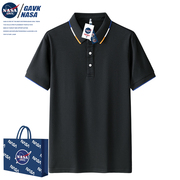 NASA GAVK2024短袖T恤男运动男女同款情侣百搭潮牌POLO衫男